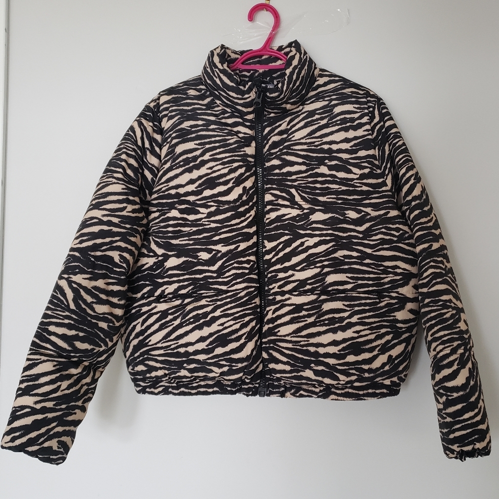 Zebra Puffer Jacket